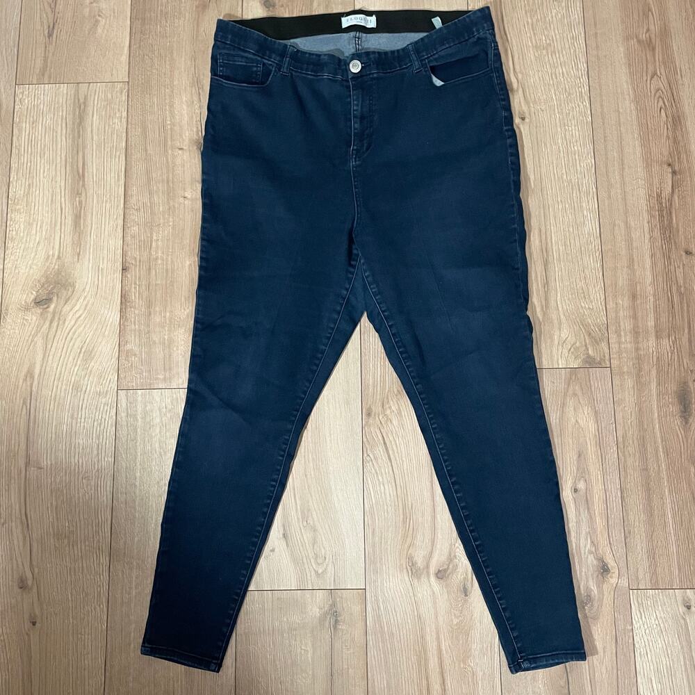 Eloquii Women's Dark Blue Jeans